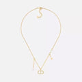 DIOR CD STAR PEDANT GOLD DIAMOND NECKLACE