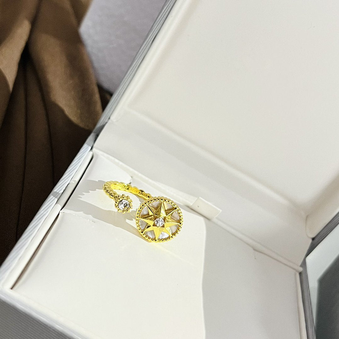 DIOR ROSE DES VENTS RING GOLD DIAMOND