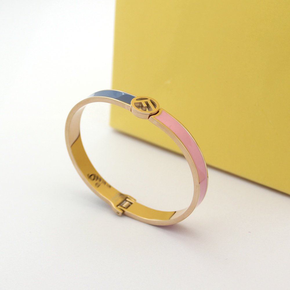 FENDI F LOGO MULTICOLOR BRACELET