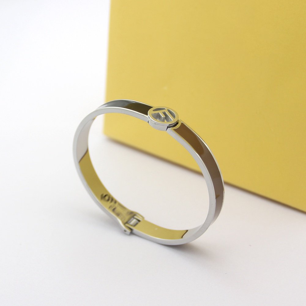 FENDI F LOGO MULTICOLOR BRACELET