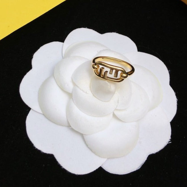 FENDI O'LOCK GOLD RING