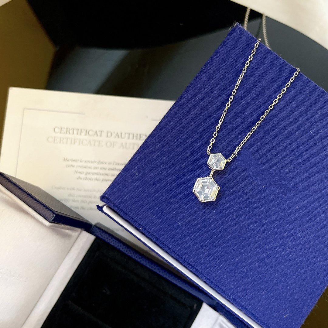 CHAUMET JOSEPHINE SILVER DIAMOND NECKLACE