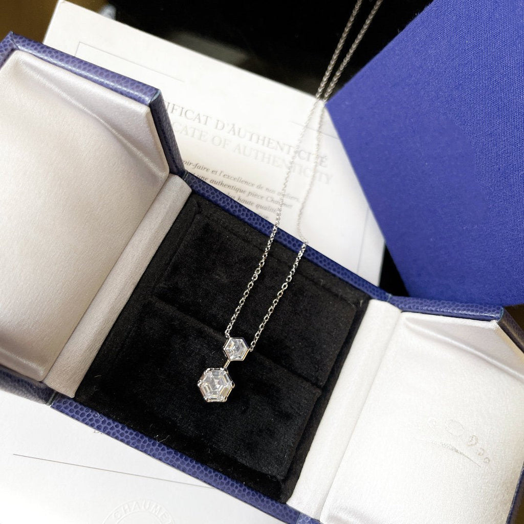 CHAUMET JOSEPHINE SILVER DIAMOND NECKLACE