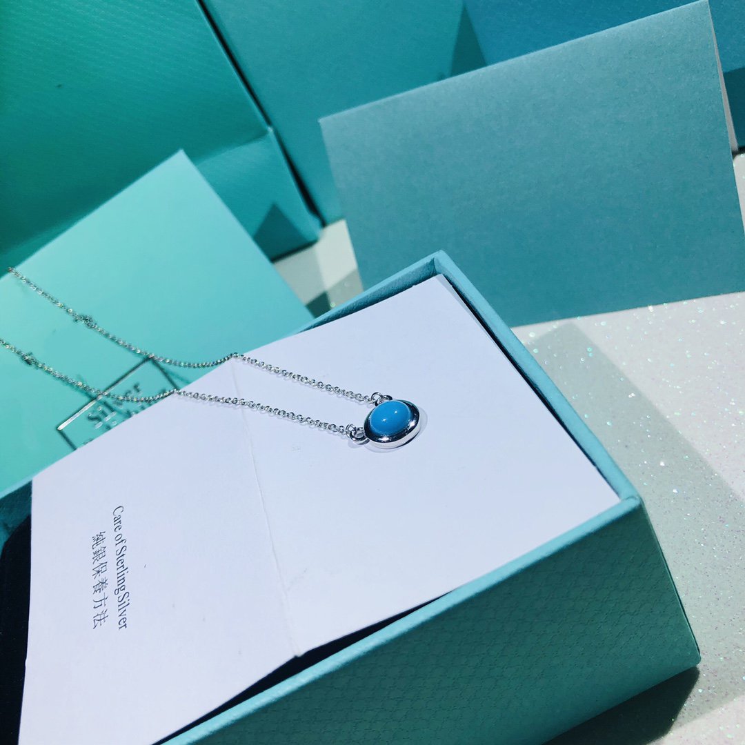TIFFANY YARD TURQUOISE NECKLACE SILVER