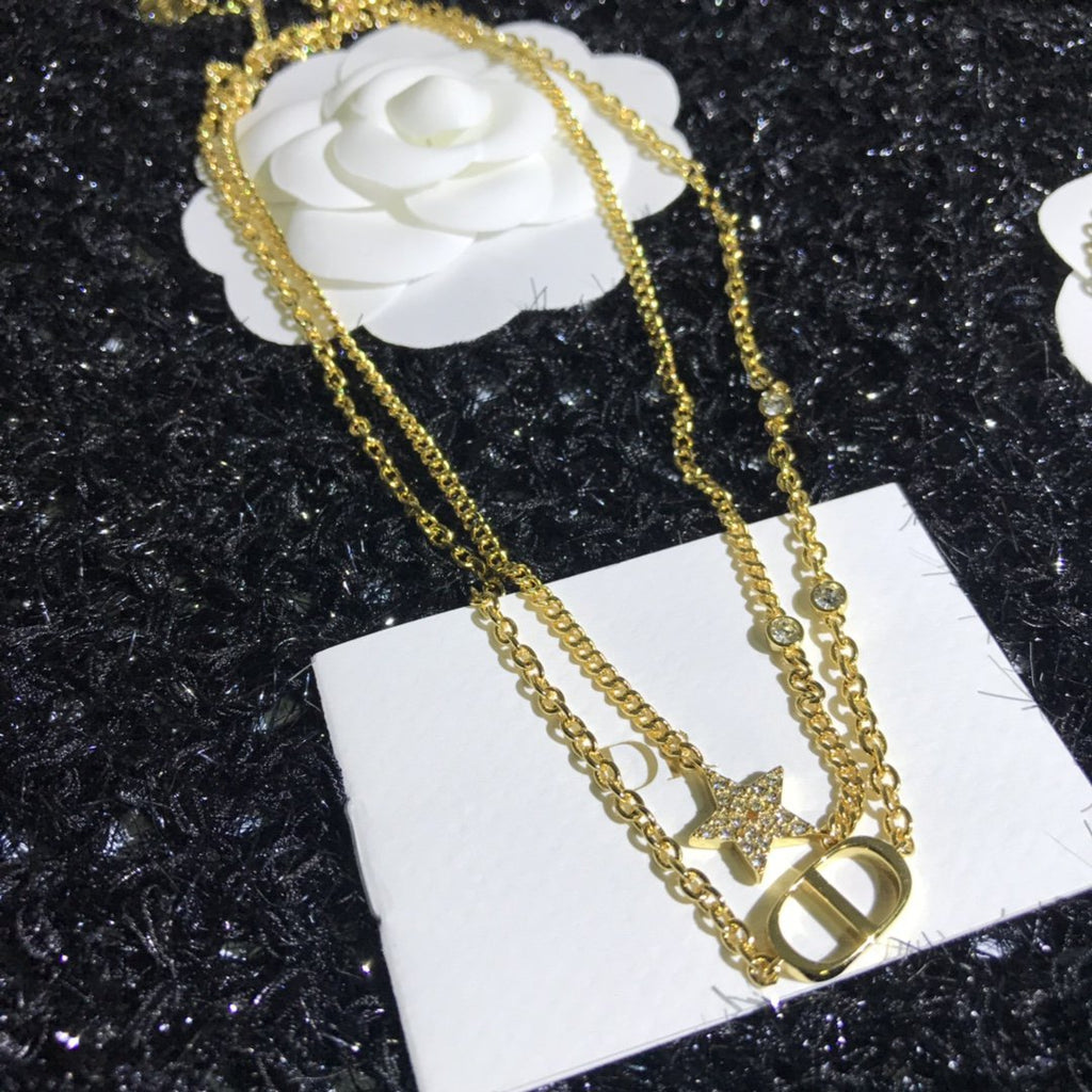 DIOR PETIT CD DOUBLE NECKLACE