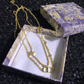 DIOR PETIT CD DOUBLE NECKLACE