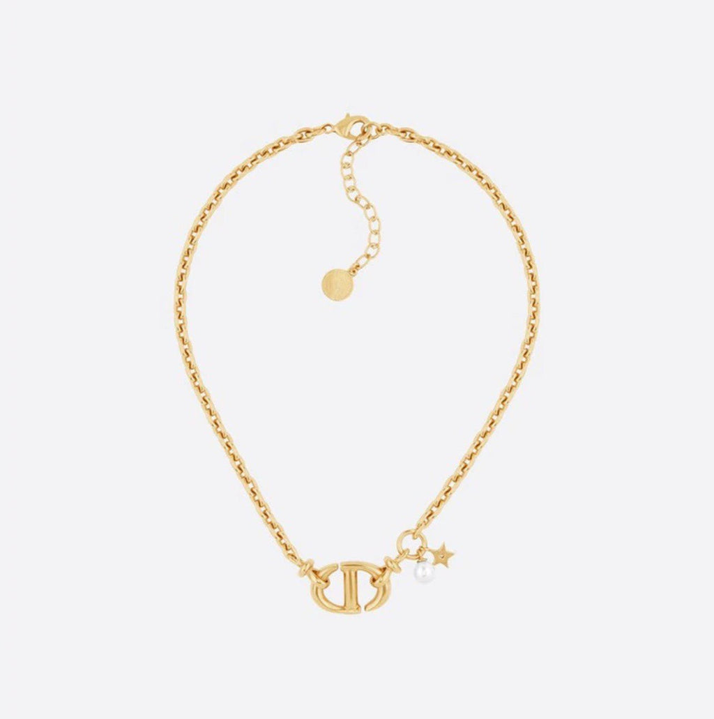 DIOR CD NAVY NECKLACE