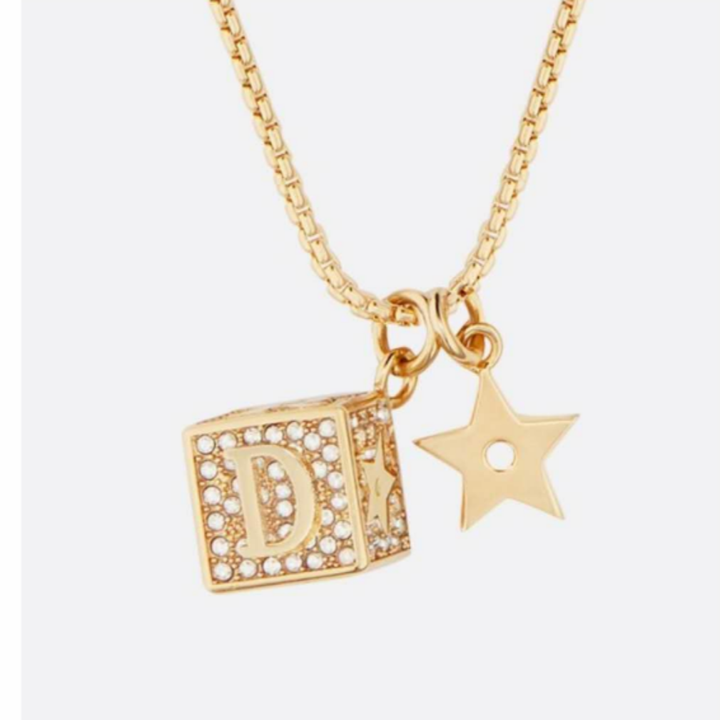 DIOR CD DICE NECKLACE