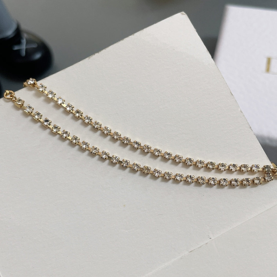 DIOR CD CHAIN DIAMOND NECKLACE