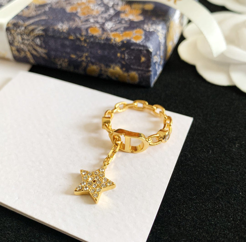DIOR PETIT CD RING GOLD