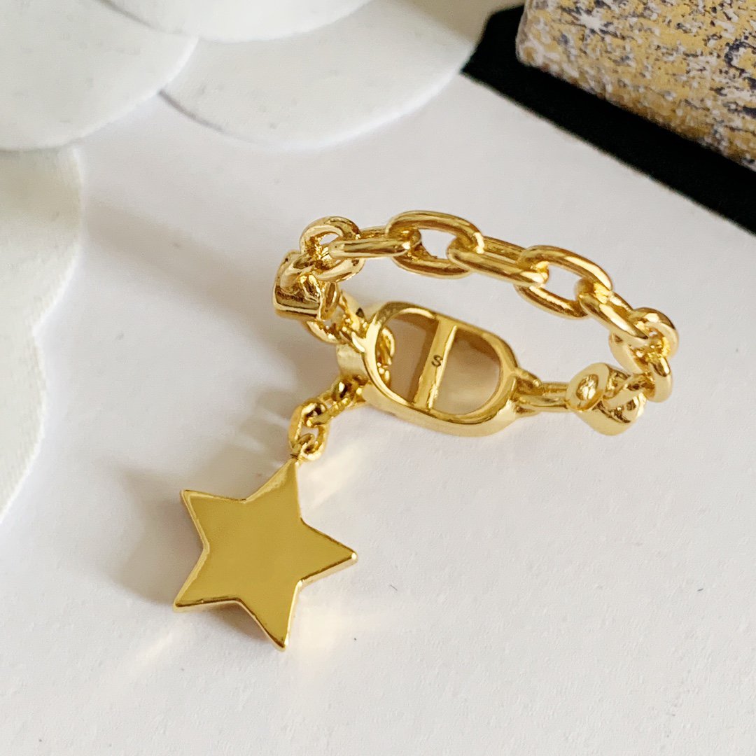 DIOR PETIT CD RING GOLD