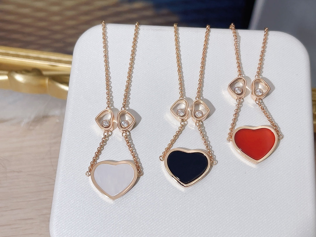 CHOPARD HAPPY HEART NECKLACE 3 MOTIFS