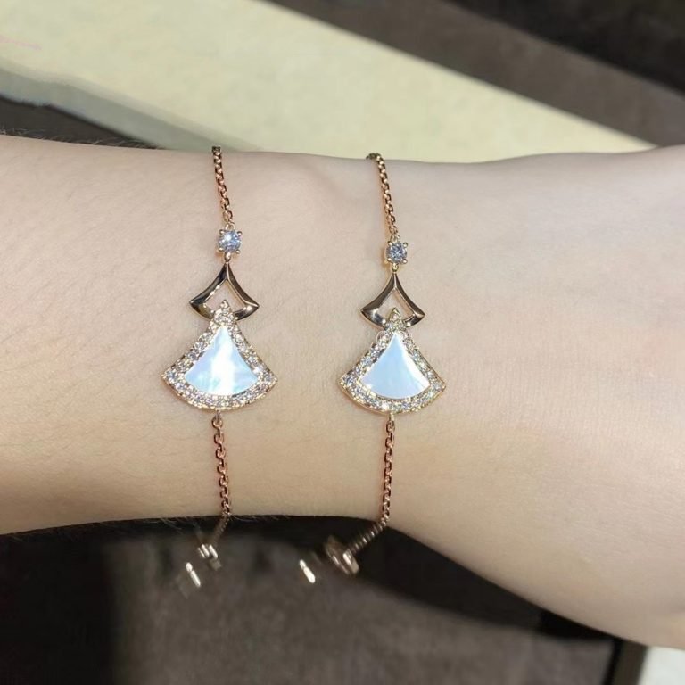 BVLGARI DREAM BRACELET MOP PINK GOLD DIAMOND