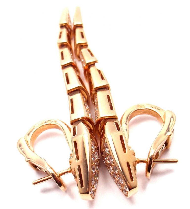 BVLGARI SERPENTI DIAMOND EARRINGS