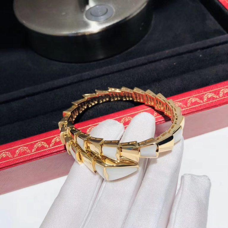 BVLGARI SERPENTI BRACELET MOP GOLD