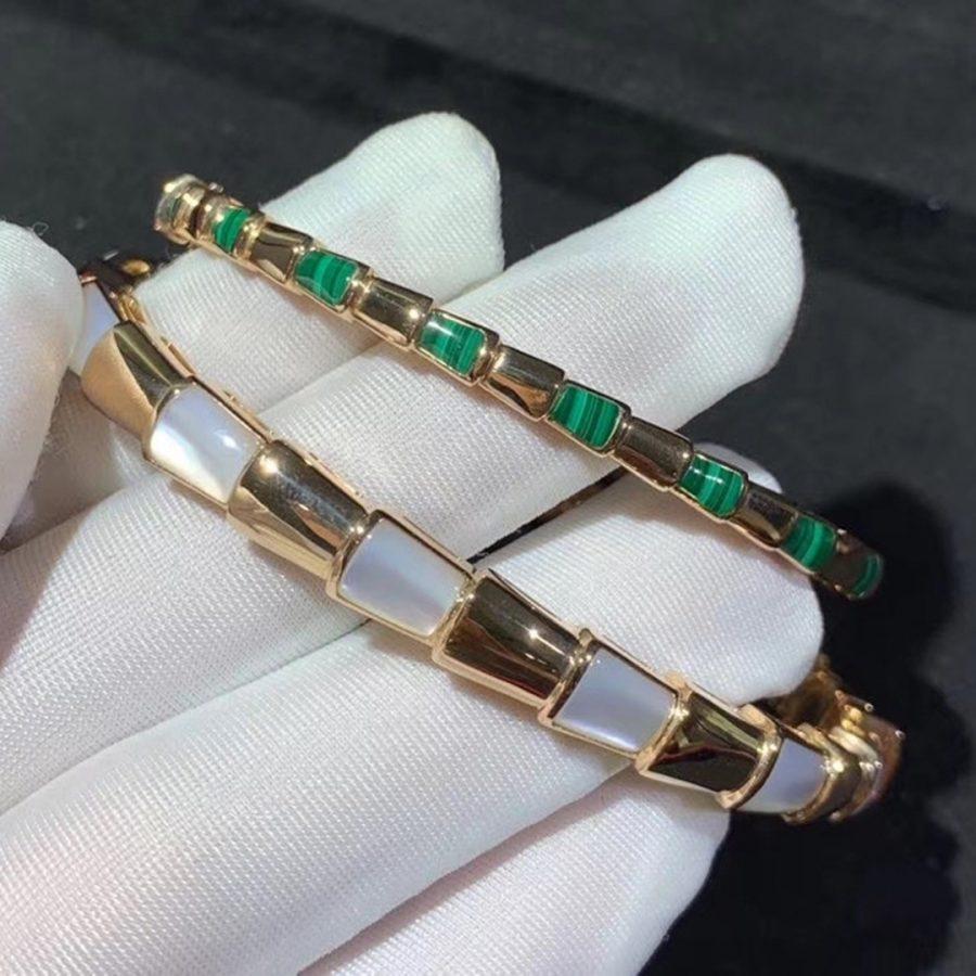 BVLGARI SERPENTI BRACELET PINK GOLD MOP