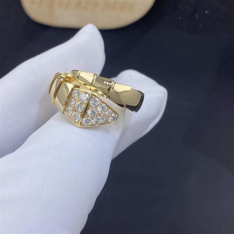 BVLGARI SERPENTI RING GOLD DIAMOND