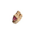 BVLGARI SERPENTI RING PINK GOLD DIAMOND PINK