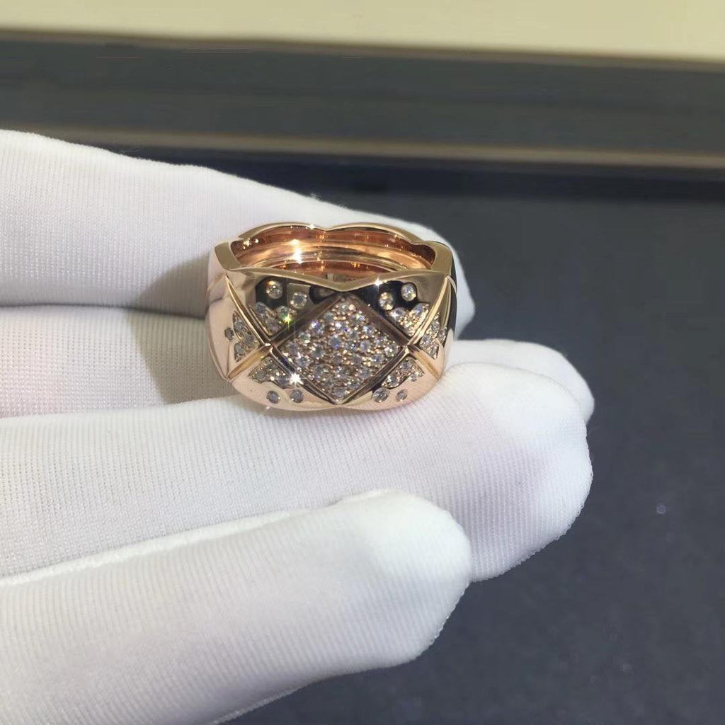 Chanel Crush Ring Pink Gold Diamond