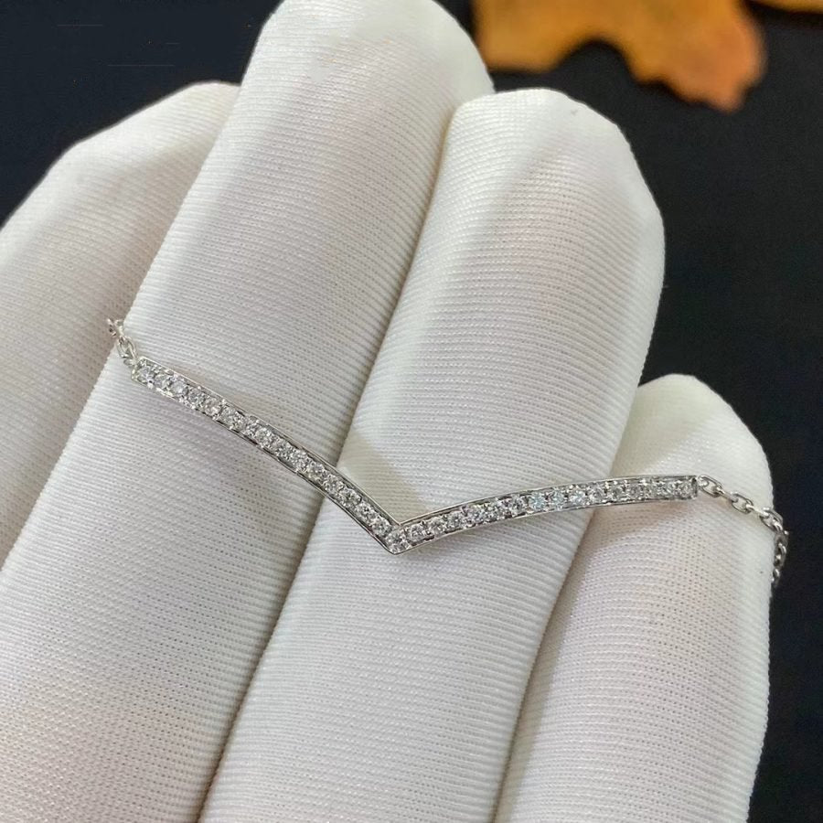 CHAUMET JOSEPHINE SILVER DIAMONDS BRACELET
