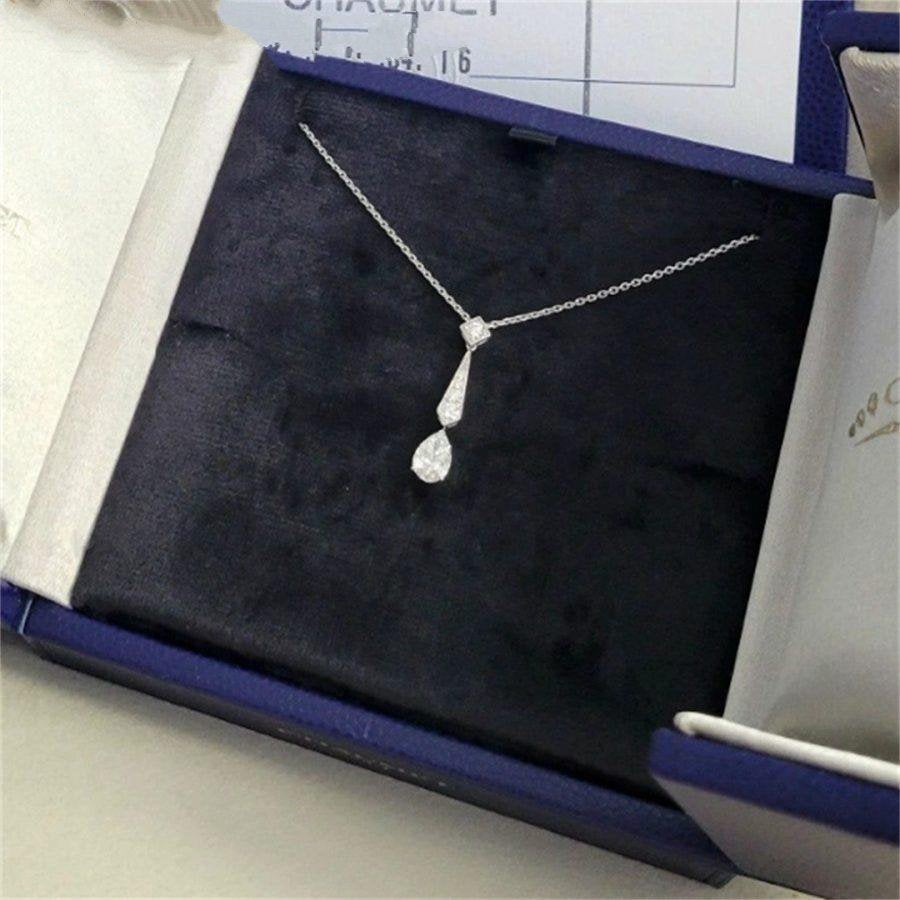 CHAUMET JOSEPHINE SILVER DIAMOND NECKLACE