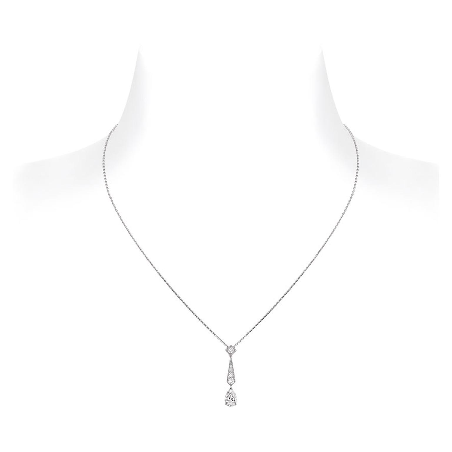 CHAUMET JOSEPHINE SILVER DIAMOND NECKLACE