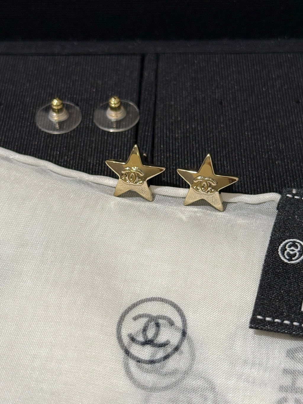 Chanel 2026 Star Double C Small Earrings