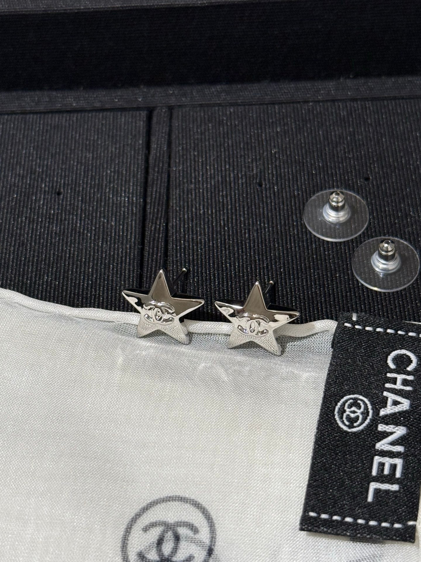 Chanel 2026 Star Double C Small Earrings
