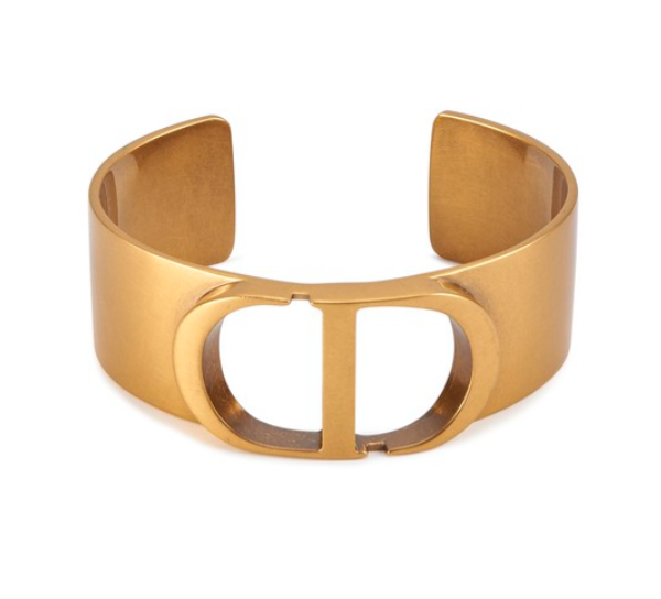 DIOR CD CUFF BRACELET GOLD